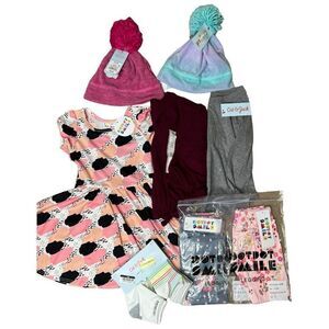 NEW Cat & Jack Dot Dot Smile Girls 2T Fall Winter 8 Piece Bundle (19)